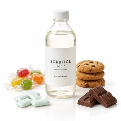 70% Non‑Crystalline Sorbitol Solution BP USP EP FCC Food Grade Sweetener Humectant for Confectionery Chewing Gum Cosmetics
