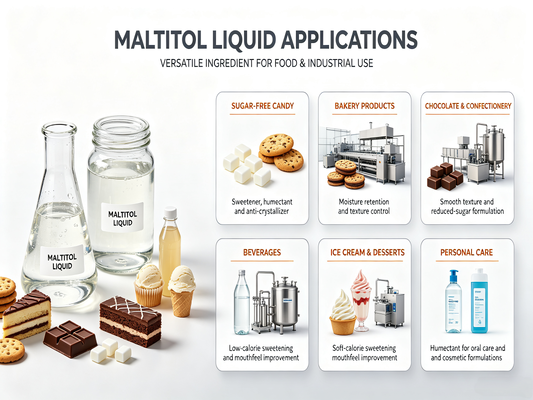 Maltitol Syrup 75% Food and Cosmetic Grade Humectant for Bakery and Personal Care