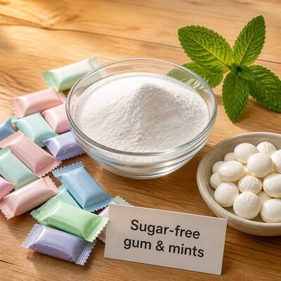 China Manufacturer Fine Sorbitol Powder FCC Grade Sugar Replacer Bulking Agent Humectant For Confectionery Bakery Cosmetic Toothpaste Raw Material