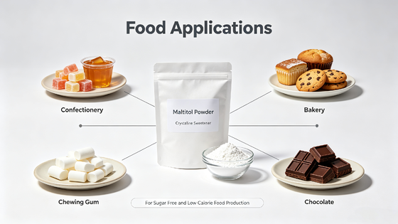 Maltitol Powder E965 Non-Cariogenic Polyol, Multi Mesh Grade for Sugar-Free Chocolate and Hard Candy | China Supplier