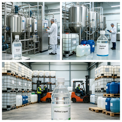Maltitol Syrup FCC Grade Viscous Moisturizer for Toothpaste and Cosmetic Manufacturing, Factory Direct