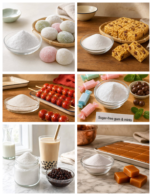 Tobacco Humectant Sorbitol Powder, Food Grade Low Moisture, D-Glucitol CAS 50-70-4, Non-Caking, 25kg PP Bag
