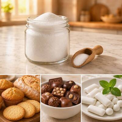 Tobacco Humectant Sorbitol Powder, Food Grade Low Moisture, D-Glucitol CAS 50-70-4, Non-Caking, 25kg PP Bag
