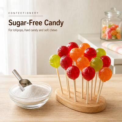 Maltitol Powder, Food Grade Sugar-Free Sweetener for Chocolate, Candy and Bakery Applications