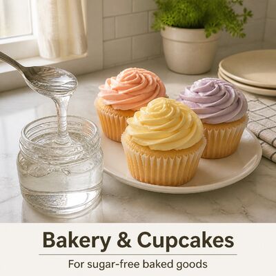 Maltitol Syrup, Liquid Maltitol Food Grade Sugar-Free Sweetener for Chocolate, Candy and Bakery