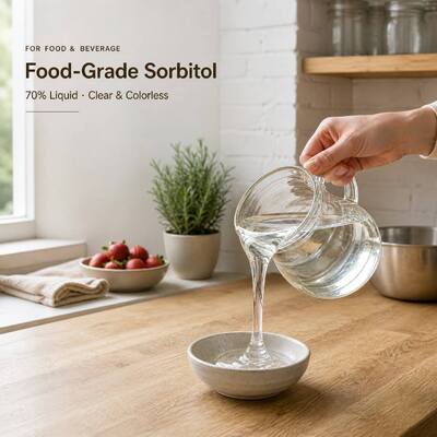 Non-Crystallizing Sorbitol Liquid 70%, Sugar-Free Humectant & Sweetener for Food, Cosmetic & Pharma