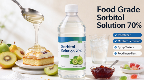 Non-Crystallizing Sorbitol Liquid 70%, Sugar-Free Humectant & Sweetener for Food, Cosmetic & Pharma