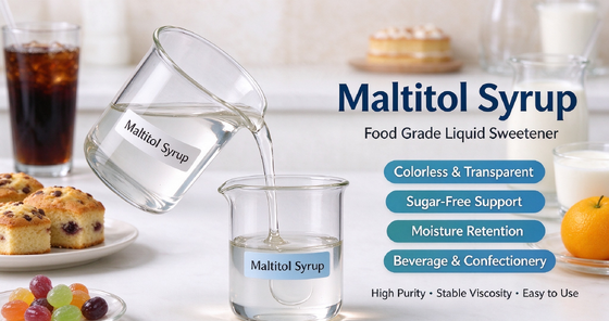 Maltitol Syrup 75/50 Food Grade, E965 CAS 585-88-6, Non-Crystallizing Sweetener for Candy, 250kg Drum, Wholesale Supply