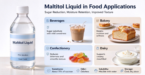 Maltitol Syrup 80/55 IBC Packing Food Grade, E965 HSH Hydrogenated Starch Hydrolysate, 250kg Drum, Bulk Supply, Supplier and Exporter