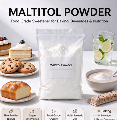 Maltitol Powder Factory Direct Supply, Sugar Alcohol Sweetener Manufacturer for Sugar Free Chocolate and Confectionery Industry
