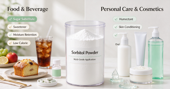 Anti-Caking Sorbitol Powder | Moisture-Barrier Packaging for Humid Climates | Stable Supply for Continuous Production