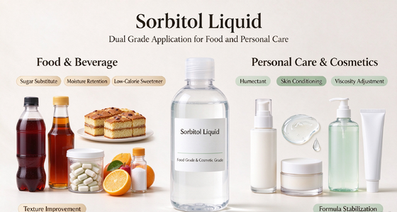 Sorbitol Liquid Bulk Sweetener Sugar Alcohol, Sugar Free Humectant for Candy, Chewing Gum, Beverage and Oral Care Manufacturing
