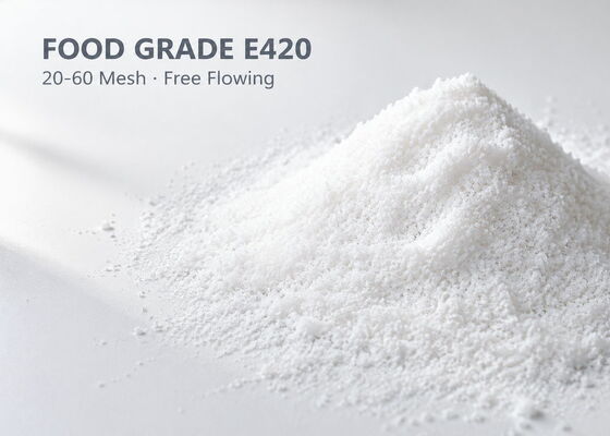 Sorbitol Powder Food Grade E420, D-Glucitol Humectant and Sweetener for Aquafeed and Pet Food Pellets, 25kg Kraft Bag