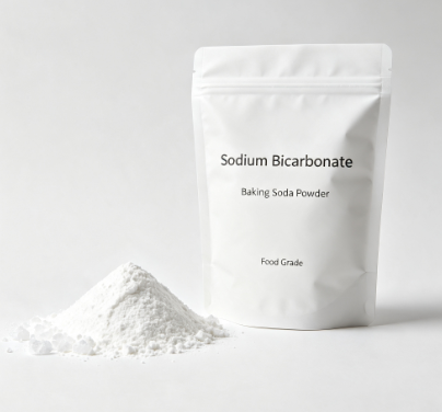 Bulk Supply Food Grade Sodium Bicarbonate E500 Sodium Hydrogen Carbonate Baking Soda CAS 144‑55‑8 60‑200 Mesh 25kg Bag For Bakery Feed Additive