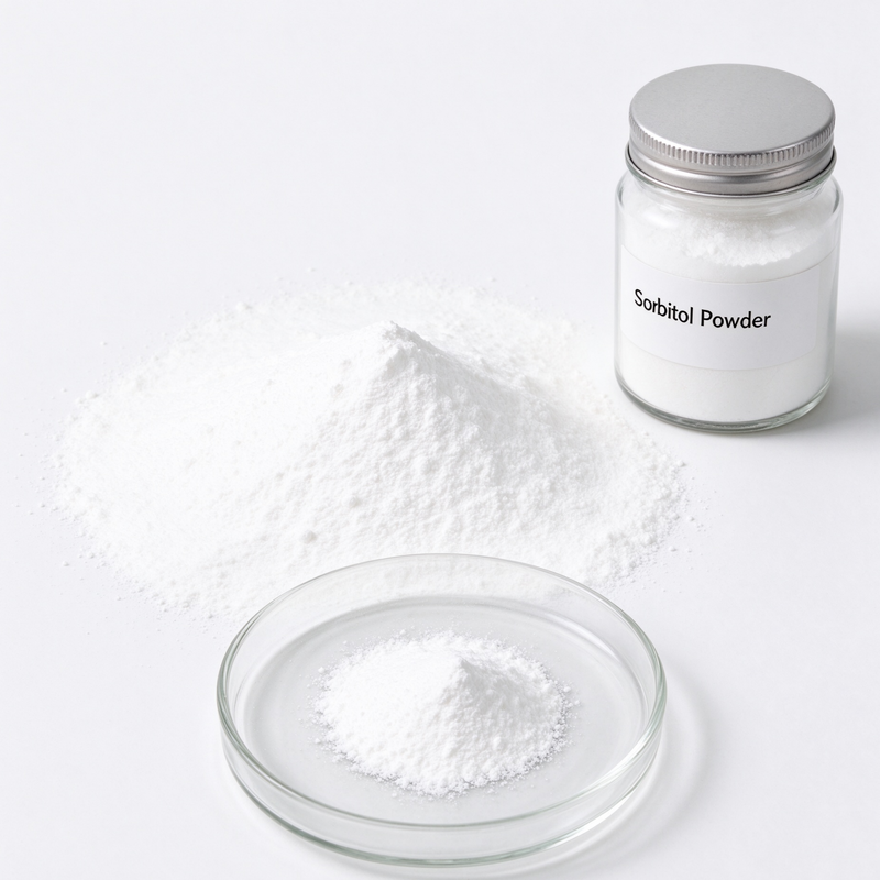 Sorbitol Powder 100 Mesh Fine Powder Food Grade, D-Glucitol CAS 50-70-4, Non-Caking Sweetener, 25kg PP Bag