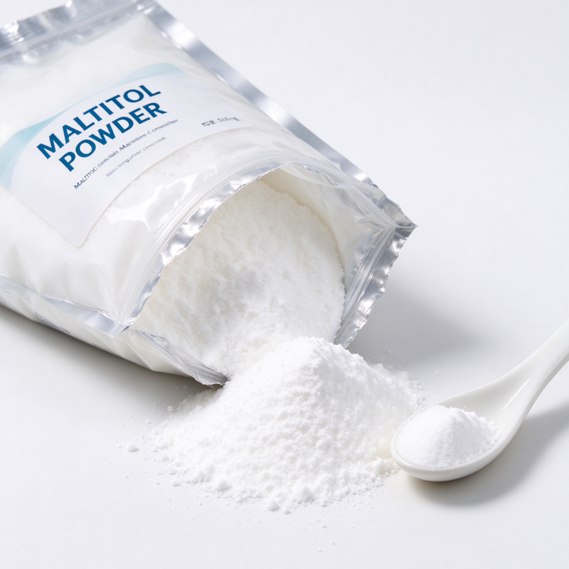 Maltitol Powder Food Grade 30-400 Mesh, D-Maltitol CAS 585-88-6, Low Calorie Sugar Alcohol for 30-400 Mesh, 25kg PP Bag