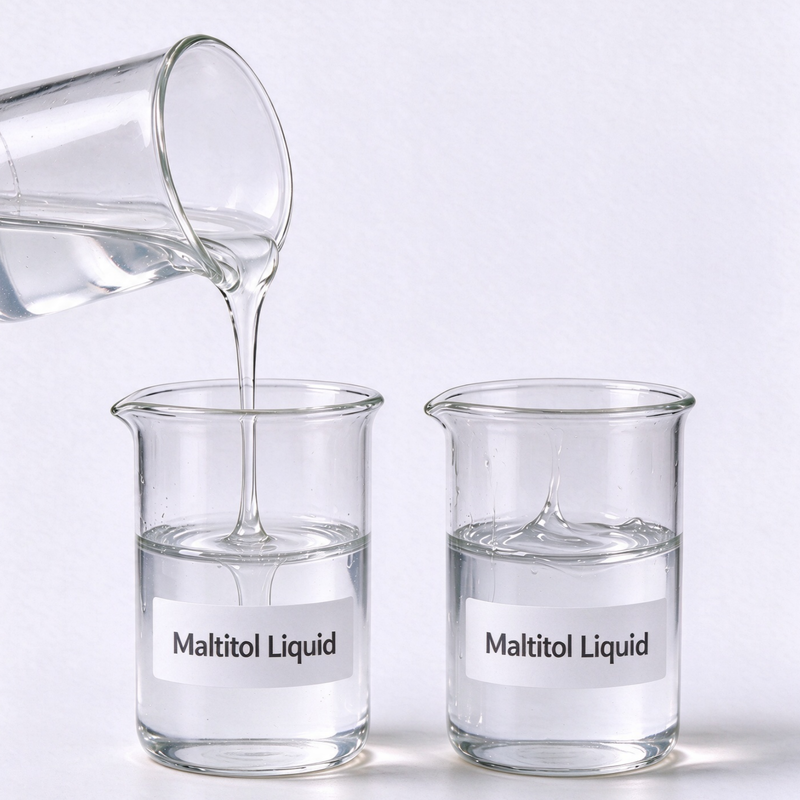 Maltitol Syrup E965 High Purity Reduced Calorie Sweetener for Beverage and Pharma Syrup, Exporter for Bulk Orders