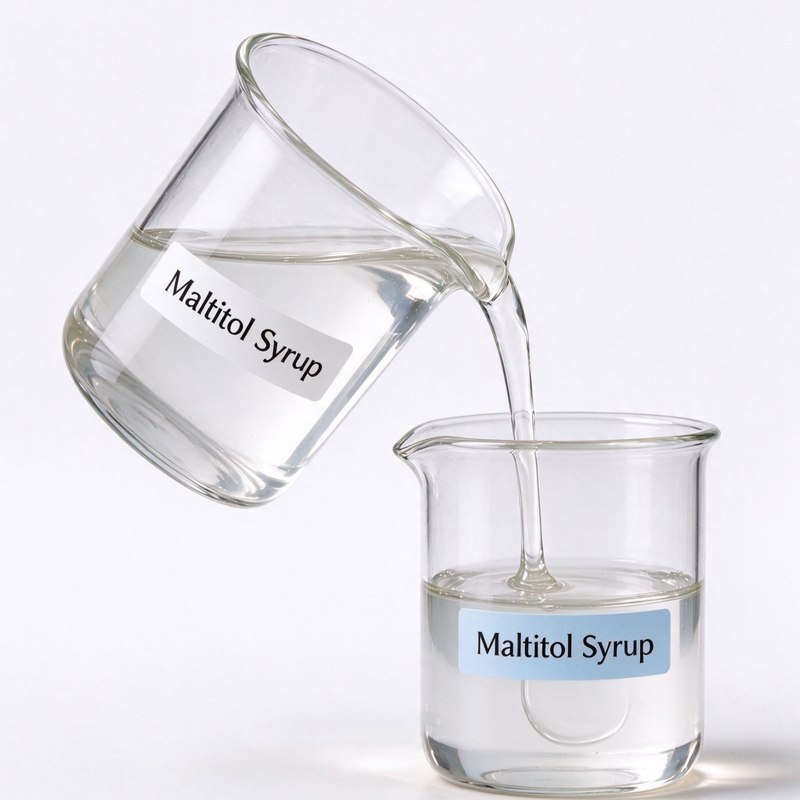 Maltitol Syrup 75/50 Food Grade, E965 CAS 585-88-6, Non-Crystallizing Sweetener for Candy, 250kg Drum, Wholesale Supply
